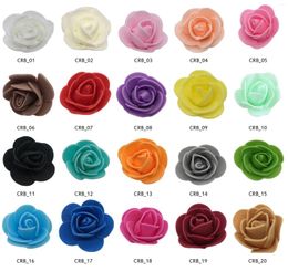 Decorative Flowers 3.5cm Artificial Foam Flower Head Pe Rose Simulation Use For Decoration