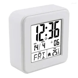 Table Clocks Digital Desk Alarm Clock LED Electronic Desktop Watch With Time Snooze Calendar Display Night Glowing