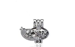 10pcslot Silver Alloy Snail Animal Beauty Oysters Beads Cage Locket Pendant Aromatherapy Perfume Essential Oils Diffuser82061026349211