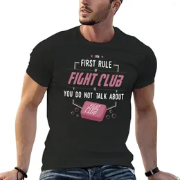 Men's Tank Tops The First Rule Of Fight Club Is: You Do Not Talk About T-Shirt Custom T Shirt Mens White Shirts