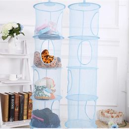 Hangers 4 Grids Home Dryer Drying Rack Clothes Basket Folded For Portable Mesh Hanging Sweater Net