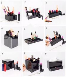 Classic Acrylic Makeup Box Cosmetic Holder Desktop Mirror Makeup Tools Lipstick Jewellery Storage Tray Tissue Box For Wedding Box6987728