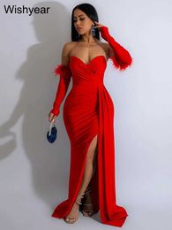 Urban Sexy Dresses year Elegant Birthday Evening Night Dresses for Women Wedding Gown Long Christmas Maxi Bodycon Prom Party Dress with Slve T240510