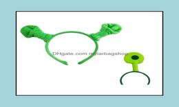 Party Decoration Event Supplies Festive Home Garden Halloween Children Adt Show Hair Hoop Shrek Hairpin Ears Headband Head Circle 6677853