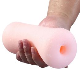 Soft Silicone Realistic Anal Artificial Male Masturbator Cup Adult Sex Toys for Men Intimate Erotic 240423