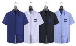 Designer T-shirt Casual Shirt Men's jacquard letters Italian men's Paris fashion short sleeve luxury shirt A2