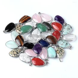 Charms Natural Stone Irregular Shape Crystal Agate Pendant For Jewelry Making Supplies DIY Necklace Earrings Accessories