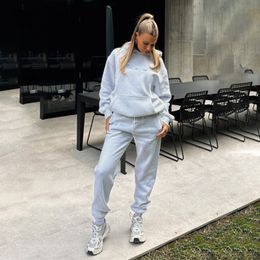 Luxury White Foxx sets two Designer hoodie Tracksuit 2 piece womens clothes clothing set Long Sleeved men Pullover Foxs Hooded Tracksuits Sporty Pants