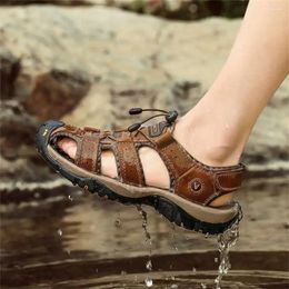 Sandals 40-47 Buckle White Man Sandal Water Repellent Slippers Shoes Brands Luxury Sneakers Sports Beskete Visitors Er Funny