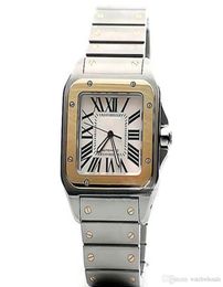Limited quantity Car Sans series W200728G wrist mens watch automatic movement white face 316L steel original strap watch men12268342520