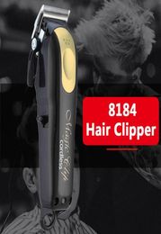 8148 Magic Cordless Metal Hair Clipper Electric Razor Men Steel Head Shaver Gold Red free shipping4620827