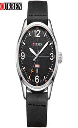 CURREN Fashion Classic Business Quartz Men039s Wristwatch Display Date Week Waterproof Watches Leather Strap Male Clock2621501