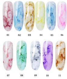 New Products UV Watercolours Ink Marble Nail polish art smoke Colour smudge bubble Armour Colour smudge nail gel art tool DIY3767733