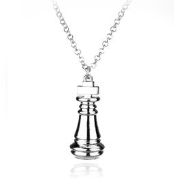 Pendant Necklaces Anime Games No Game Life Chess Necklace Silver Plated For Fans High Quality Fashion Jewelry5902243