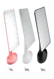 Wholesale 360 Degree Rotation Touch Sn Makeup Mirror With 16 / 22 Led Lights Professional Vanity Mirror Table Desktop Make Up Mirror1612388