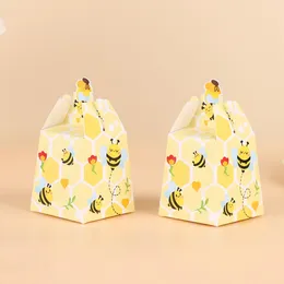 Gift Wrap 50pcs Creative Little Bee Cartoon Packaging Box Decoration Party Baby Shower Candy Birthday Kids