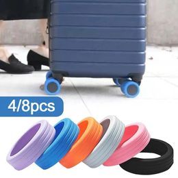 148pcs Set Trolley Case Caster Sleeve Luggage Box Kit Shockproof Reduce Wheel Noise Dustproof Protection Cover 240429