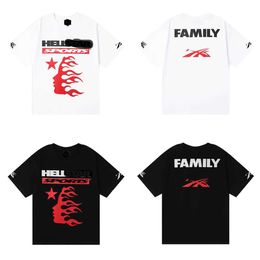 2024SS Hell Sports Family printed high quality double cotton casual short sleeve T-shirt for men and women