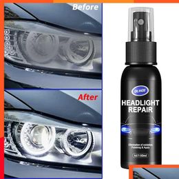 Other Interior Accessories New Car Headlight Polishing Agent Scratch Repair Fluid Renewal Polish And Maintenance Liquid Kit Drop Deliv Otl4K