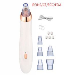 USB rechargable Vacuum Pore Cleaner Microdermabrasion Blackhead Acne Scar removal Exfoliating cleansing Personal Care Appliances1783183