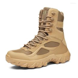 Boots Men Tactical Autumn Special Forces Military Field Man Boot Lightweight Outdoor Non-Slip Waterproof Shoes Zapatillas Hombre