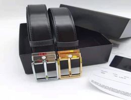 Men Genuine Leather Reversible Belt Classic Casual Dress Belts with Prong Buckle Including Box3130500