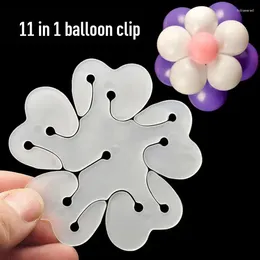 Makeup Brushes Flower Clip Practical Modelling Plastic Balloons Decoration Birthday Wedding Party Home Accessories Tools Plum