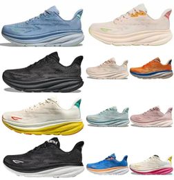 Cloud Bottoms Running 2024 Athletic Shoes Clifton 9 Bondi 8 Womens Mens Jogging Sports Trainers Free People Kawana White Black Pink Foam Runners Sneakers