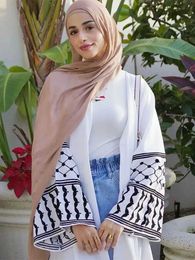 Ethnic Clothing Dubai White Black Butterfly Embroidery Linen Abaya 2024 Luxury Kimono Muslim Kaftan Modest Dresses for Women Islam Ka T240510