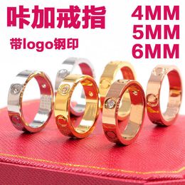 Charming men's and women's rings Three Diamond Ring Eternal Couple Jewelry Girl with cart original rings