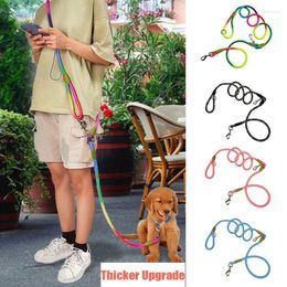 Dog Collars Leash Harnesses Leads For Dogs Reflective Nylon Shoulder Hands Free Leashes Running Chain Multifunctional Double-head