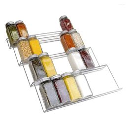 Kitchen Storage Tray Holder Spice Closet Seasoning Jars Acrylic Cabinet Adjustable 3PCS Drawer Organiser The Rack Shelves