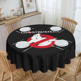 Table Cloth Ghostbusters Logo Round Tablecloths 60 Inches Cartoon Comedy Film Covers For Wedding