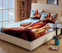 Bedding Sets The Lion King Fitted Sheets Deep 30cm Soft Microfibre Shrinkage Set For Boys Girls Adults Bedroom Decor