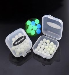 6mm sharpstone Smoking Quartz Terp Dab Pearls Balls Luminous Glowing Blue Green Clear Pearl For Banger Nails with gift plastic box7116711