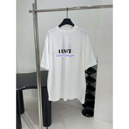 24SS Men's T-shirt designer T-shirt loose and breathable men's and women's printed casual short sleeved T-shirt stencil type logo print STENCIL TYPE T-shirt 5526