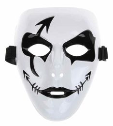 Fashion Halloween Mardi Gras Mask White Hip Hop Street Dancing Full Face Venetian Mens Masked Ball Masks Festive Masquerade Party 1912261