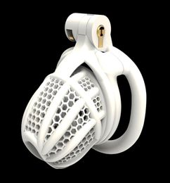 2023 NEW 3D Print Bee-hive Design Breathable Cock Cage 2 Types Of Penis Rings Male Device Adult Products Sex Toy 2 Colour 1021 F0018428116