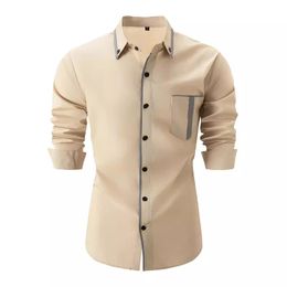 2024 Designer Shirt casual clothes long sleeve men printing mens shirts New tops men's casual shirt men fashion top tee dress shirt
