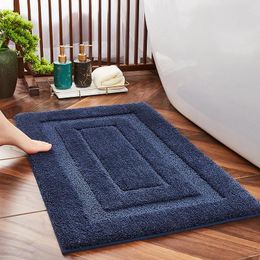 Bath Mats Chinese Style Soft Flock Carpet Anti-slip Rug Floor Door Mat Strong Absorbent Kitchen Toilet Entrance Area