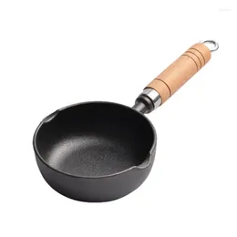 Pans Small Cast Iron Pan Mini Black Egg For Kitchen Non Stick Hangable Deepened Skillet Cooling Supplies