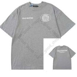 Cole Buxton High Quality T Shirts Men's Summer Spring Loose Grey White Black T Shirt Men Women High Quality Classic Slogan Print Top Tee With Tag 1:1 US Size S-Xl 934