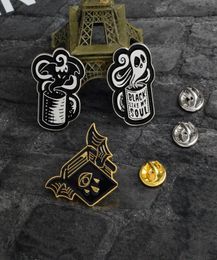 European Enamel Ghost Devil Collar Pins Halloween Gift Cowboy Clothes Brooches Alloy Backpack Skirt Jewellery Badge Accessories Whol6403457