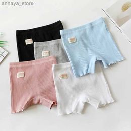 Shorts New Summer Girls Safety Pants High Quality Baby Shorts Childrens Clothing 2-11 Year Girls Underwear Elastic Cotton UnderwearL2405