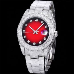 Diamond Watch Mens Automatic Mechanical Watches 41mm Sapphire With Diamond-studded Steel Bracelet Women Wristwatch Montre de Luxe Gifts