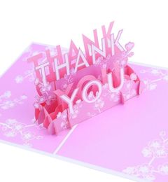 Thank you cards greeting cards birthday pop up card mom birthday party Favours Thanksgiving gift kids party decoration8719458