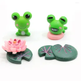 Decorative Figurines Animal Cute Big Eyes Frogs Fairy Garden Miniatures Decorations For Terrarium Moss Bonsai Flowerpot Home Craft