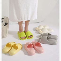 Cushion Slippers Anti Slip Thick Sole Sandals Soft Silent Indoor Home Cool And Soft Feeling Shoes Shower Summer Slipper For Women Slides Mules EVA 2024 283