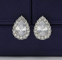 big diamond dropshaped stud Ladies Designer Earrings Sterling Silver Clover Diamond Studs Frivole Earring Ear Ring for Women High6941018