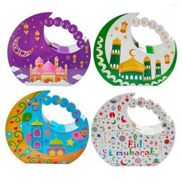 Gift Wrap 1PC Moon Star Handheld Packaging Box Muslim Festival Party Candy Islamic Celebration Paper